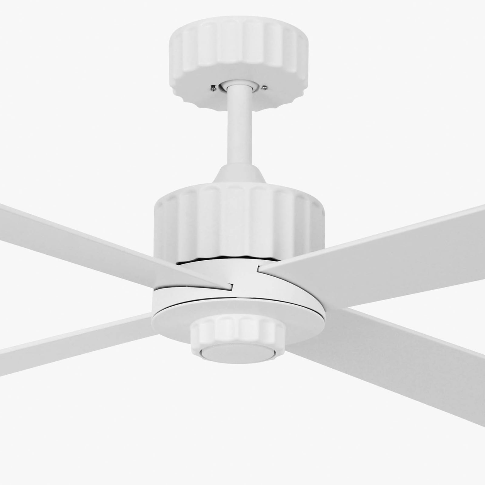 Newport Deckenventilator mit Licht weiß/eiche leise - Beacon