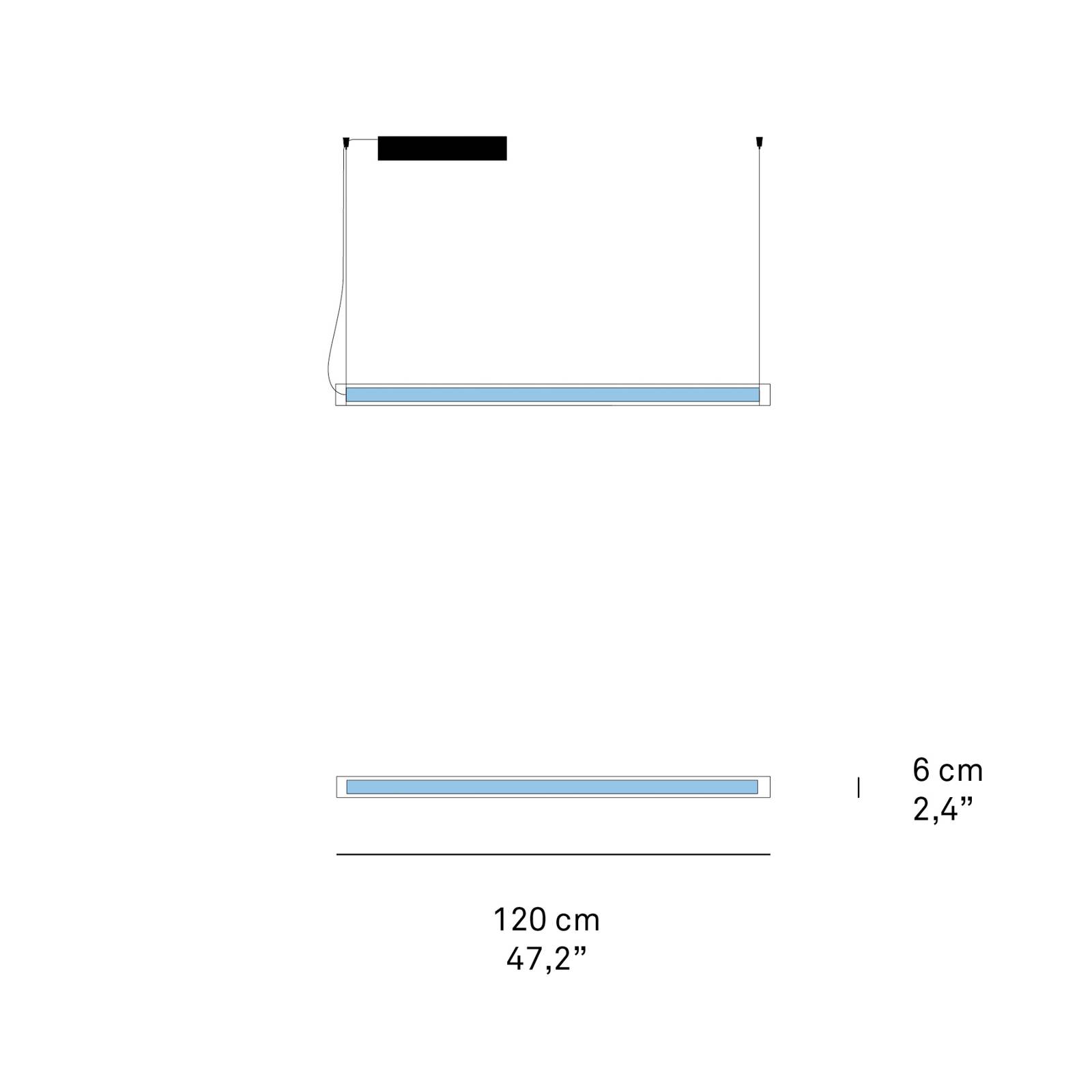 LZF Estela SH LED-Hängelampe, 120 cm, kirschbaum günstig online kaufen