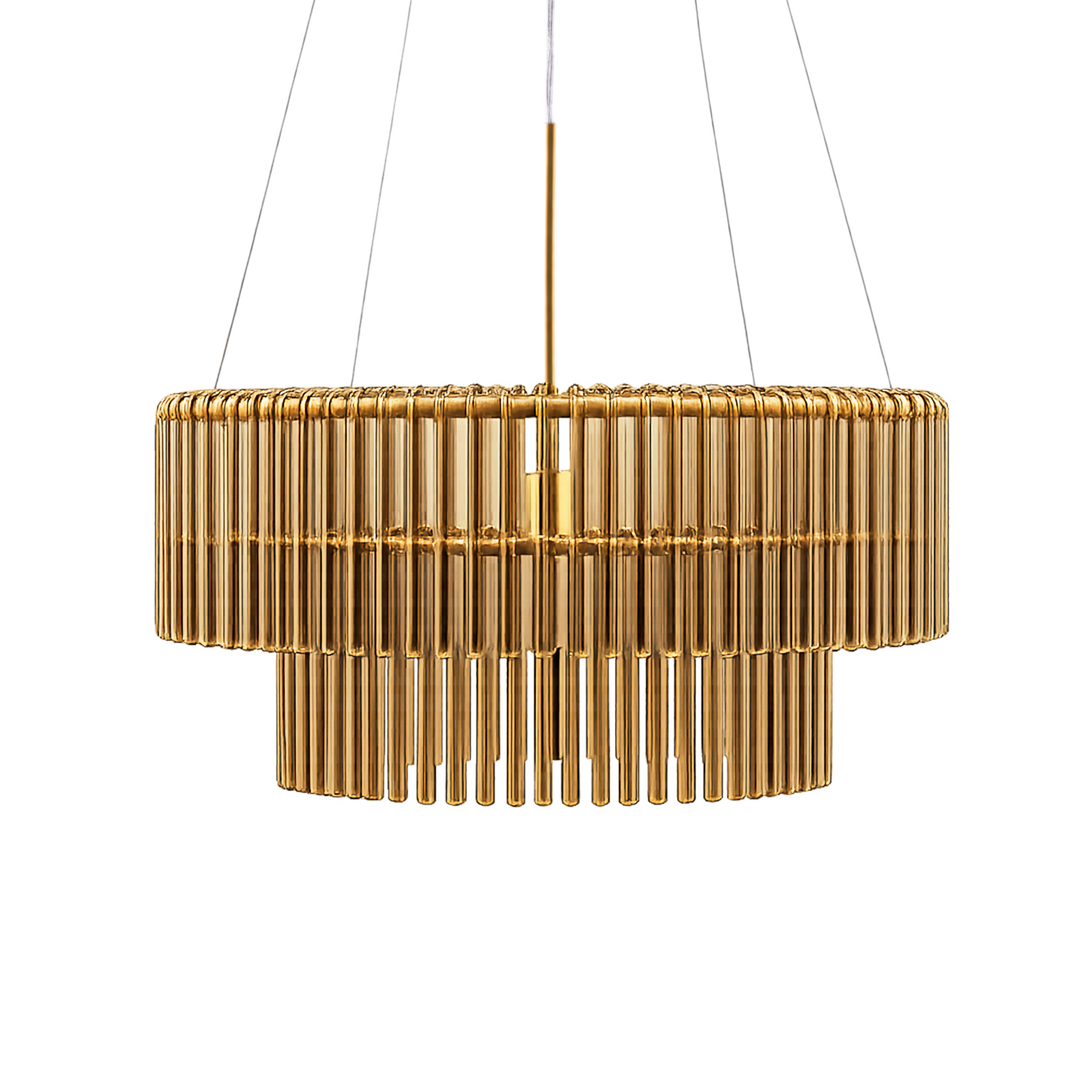Globen Lighting висяща лампа HOOK 60, стъкло, коняк
