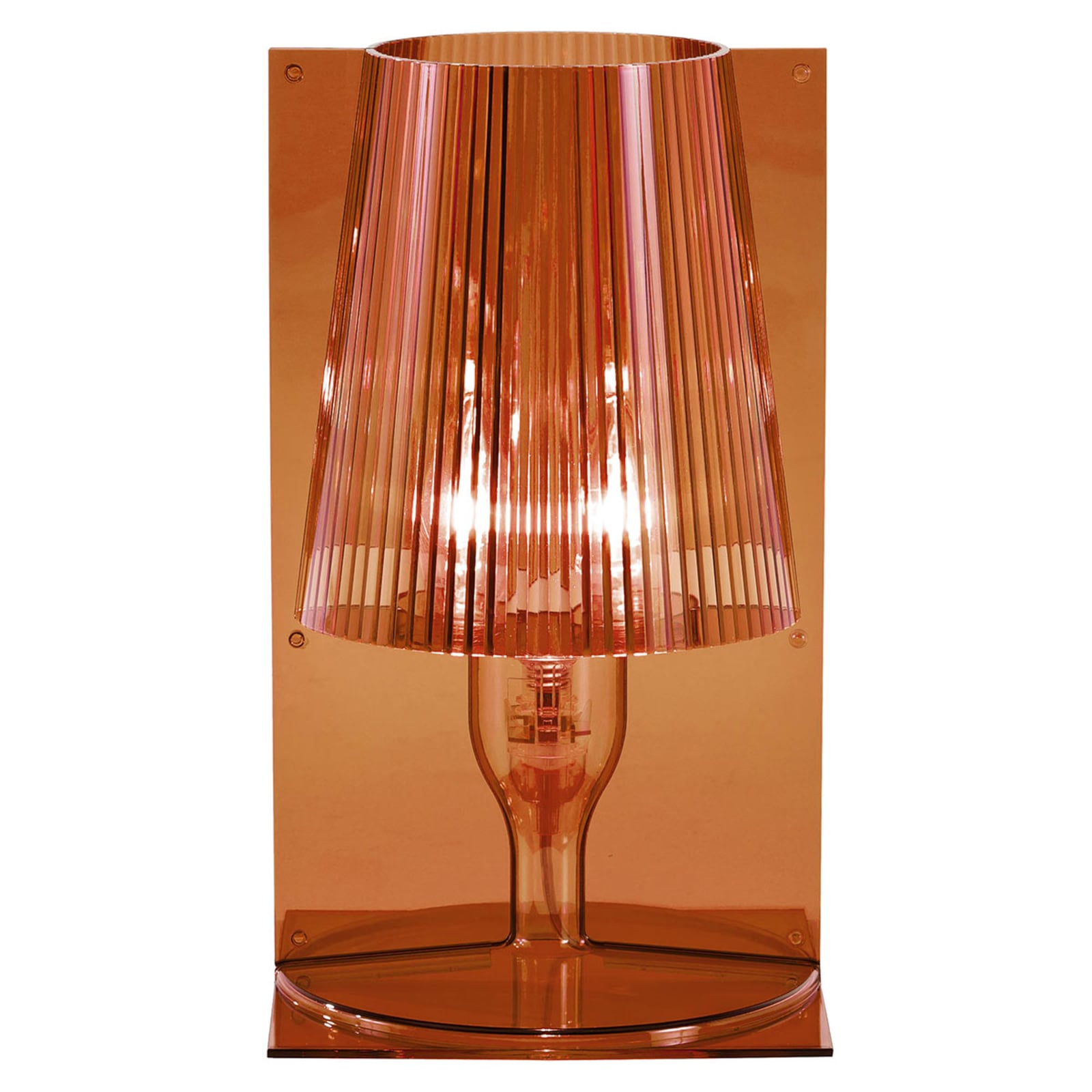 Take Designer-Tischleuchte, bernstein - Kartell