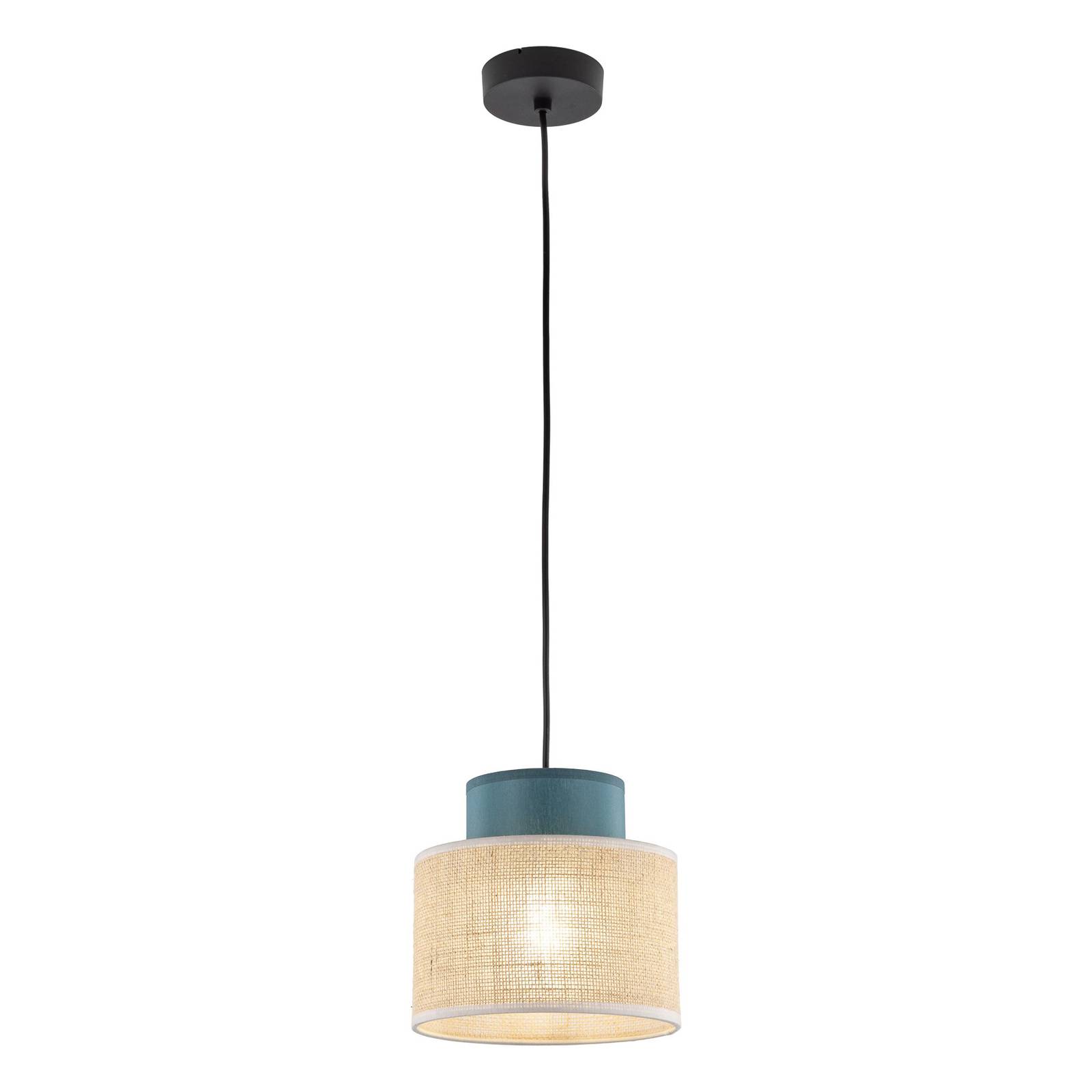 TK Lighting Duo Hanglamp voor woonkamer / eettafel - bruin / roest - Textiel / Stof / Zijde - dimbaar