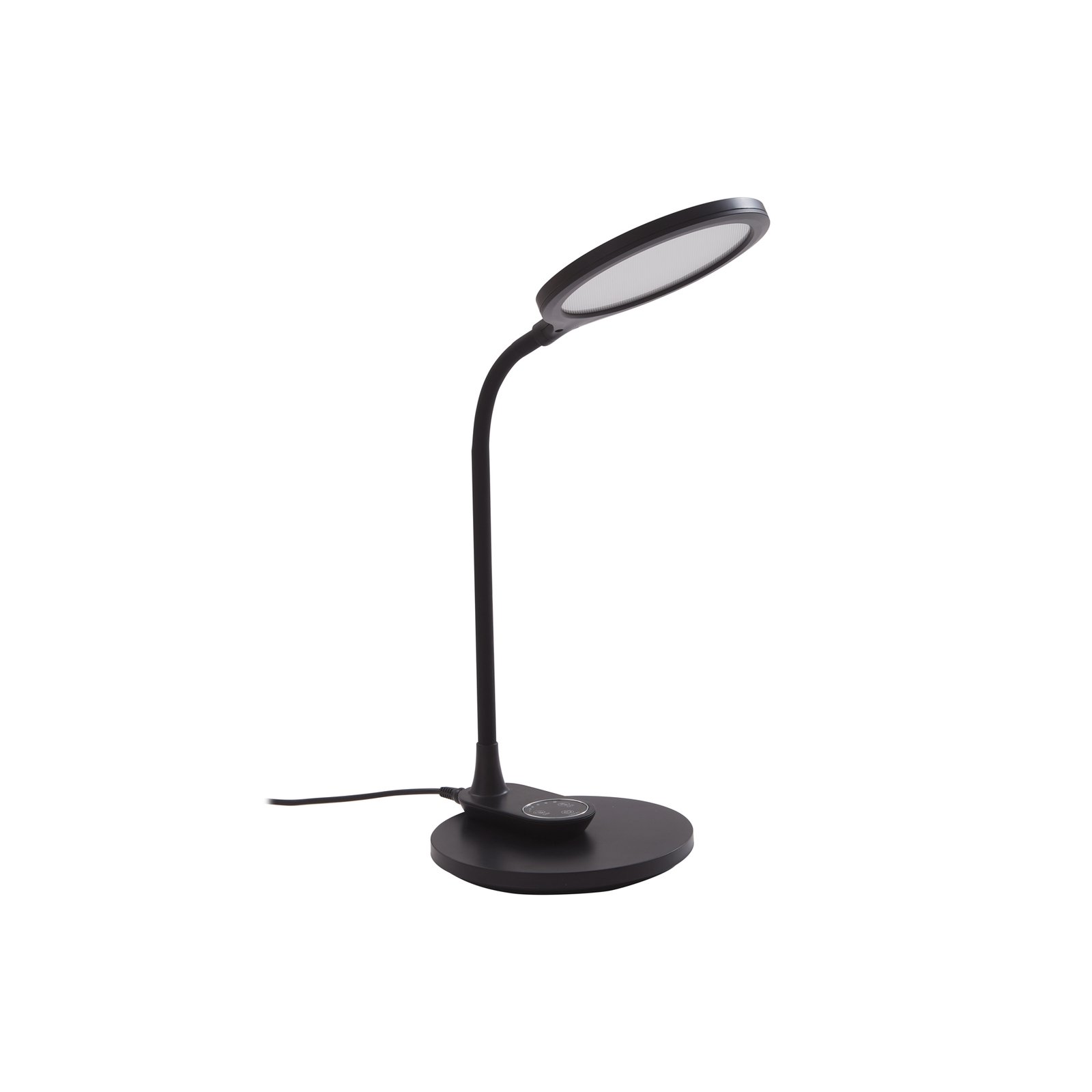 Lindby Valtaria Lámpara de mesa LED, CCT, negra