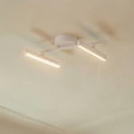 Lindby LED reflektor Eldrin, bílý, 2 světla, světelné body