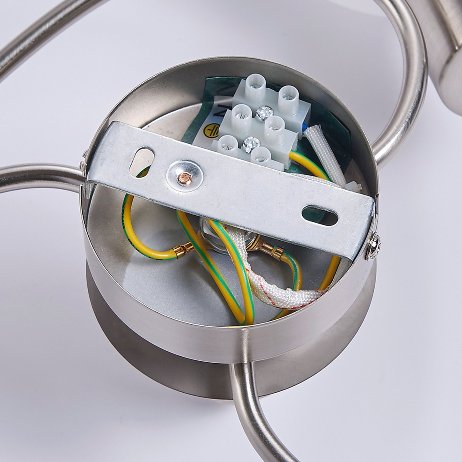 Ciala 4 Plafoniera Nickel/Opal - Lindby