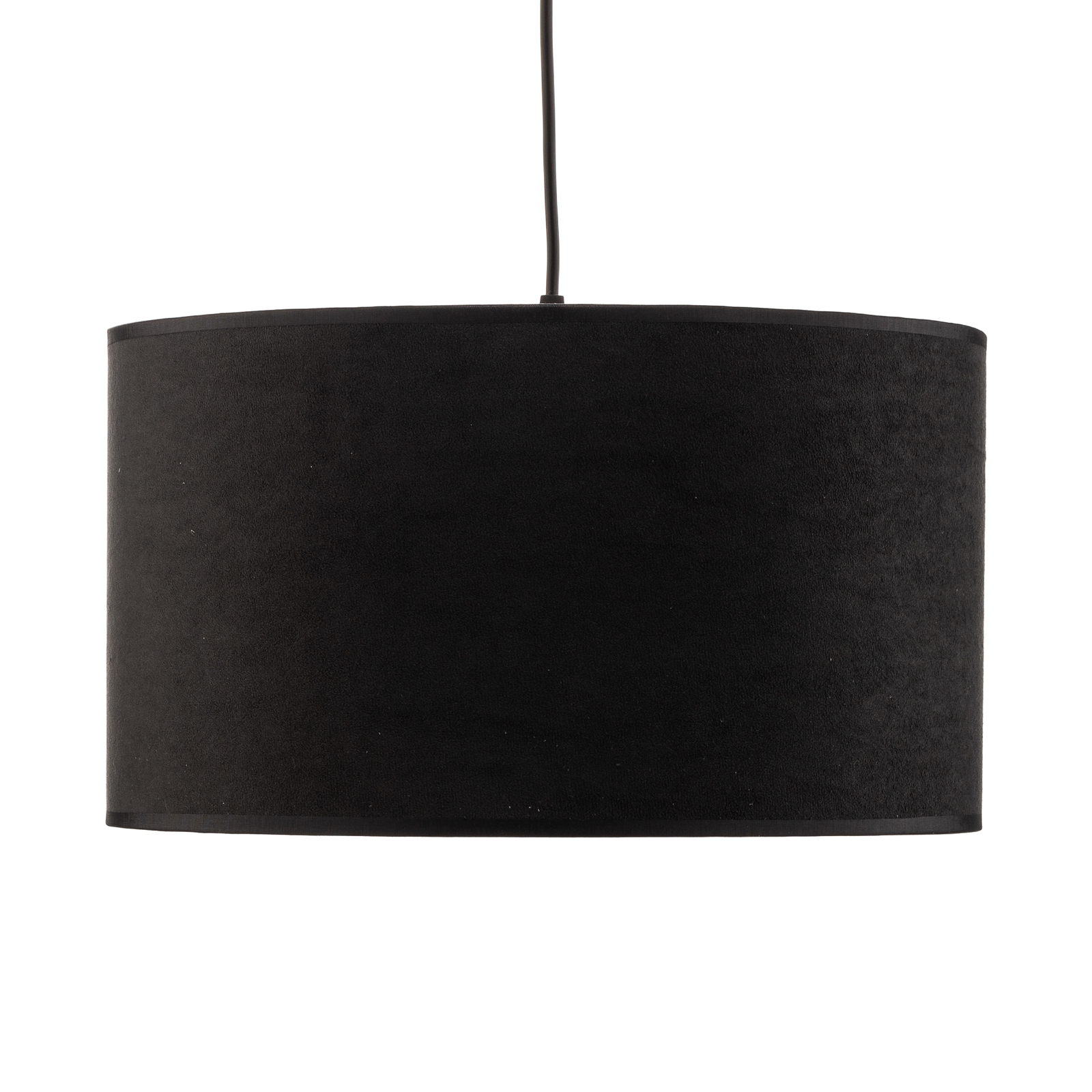 Hanglamp Jari stoffen kap 1-lamp, zwart-goud