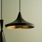 Tom Dixon LED-Hängelampe Beat Flat, schwarz, Ø 56 cm