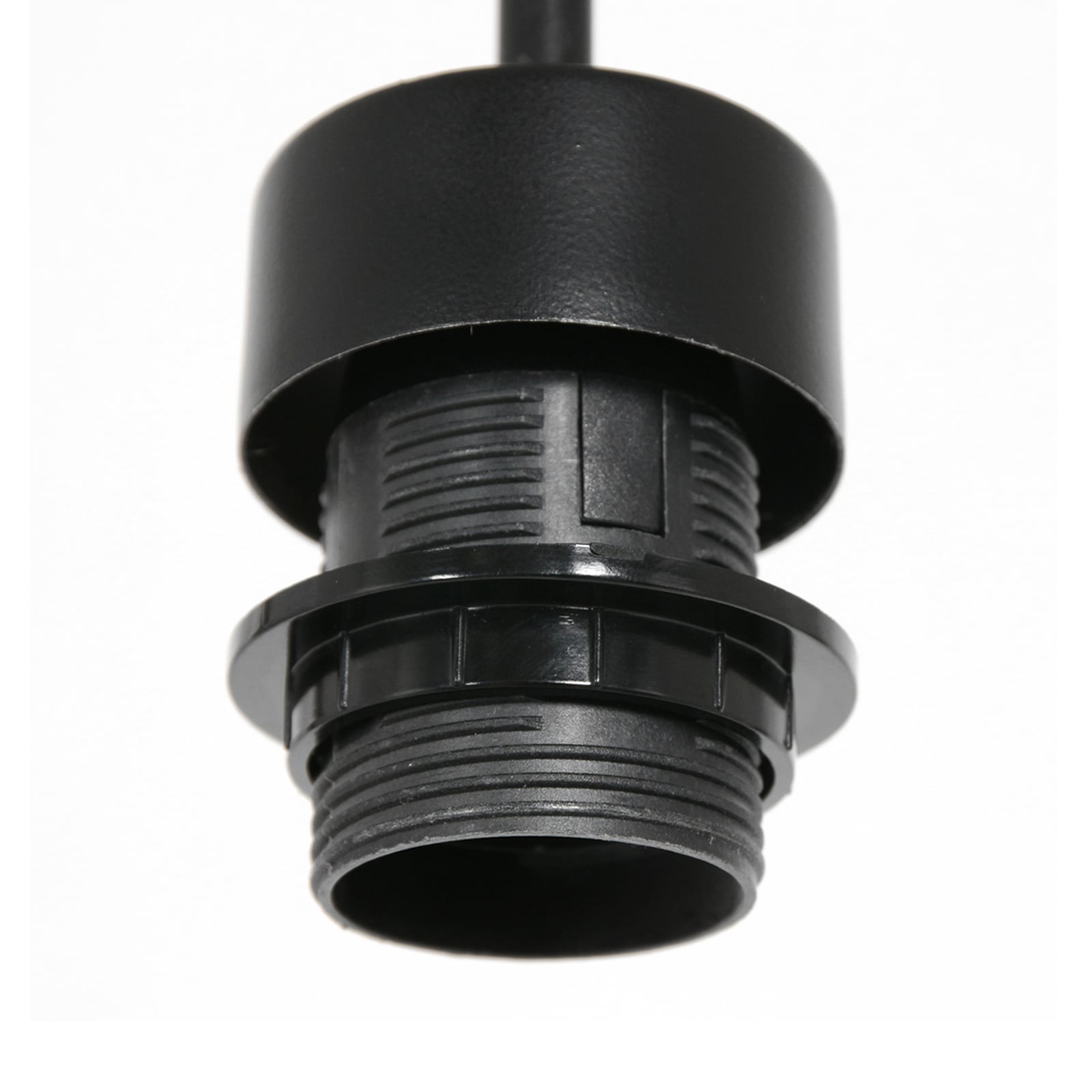 Suspension Sparkled Light, noir/bambou naturel, Ø 20 cm