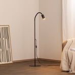 Lampe sur pied Eye Flex avec bras flexible, noir