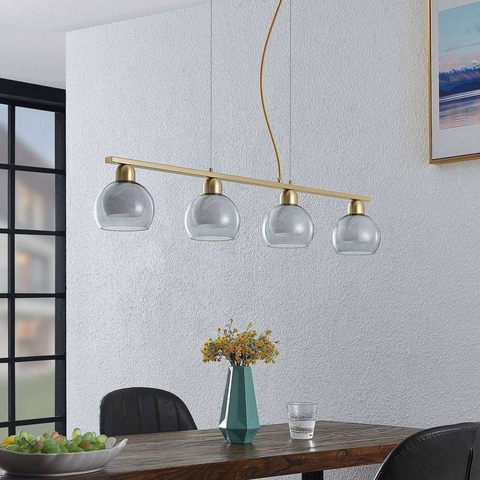 Mylah 4 Lustră Pendul L950 Brass - Lucande