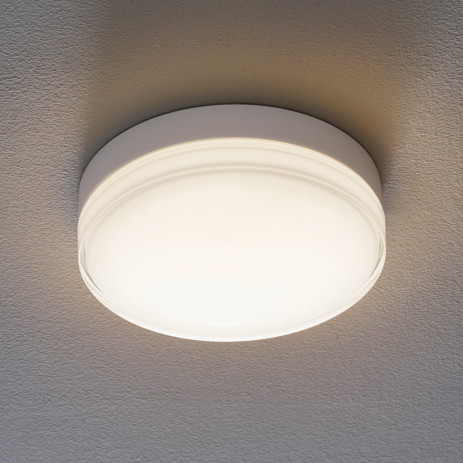 BEGA 12128 LED-loftlampe DALI 930 hvid 26 cm