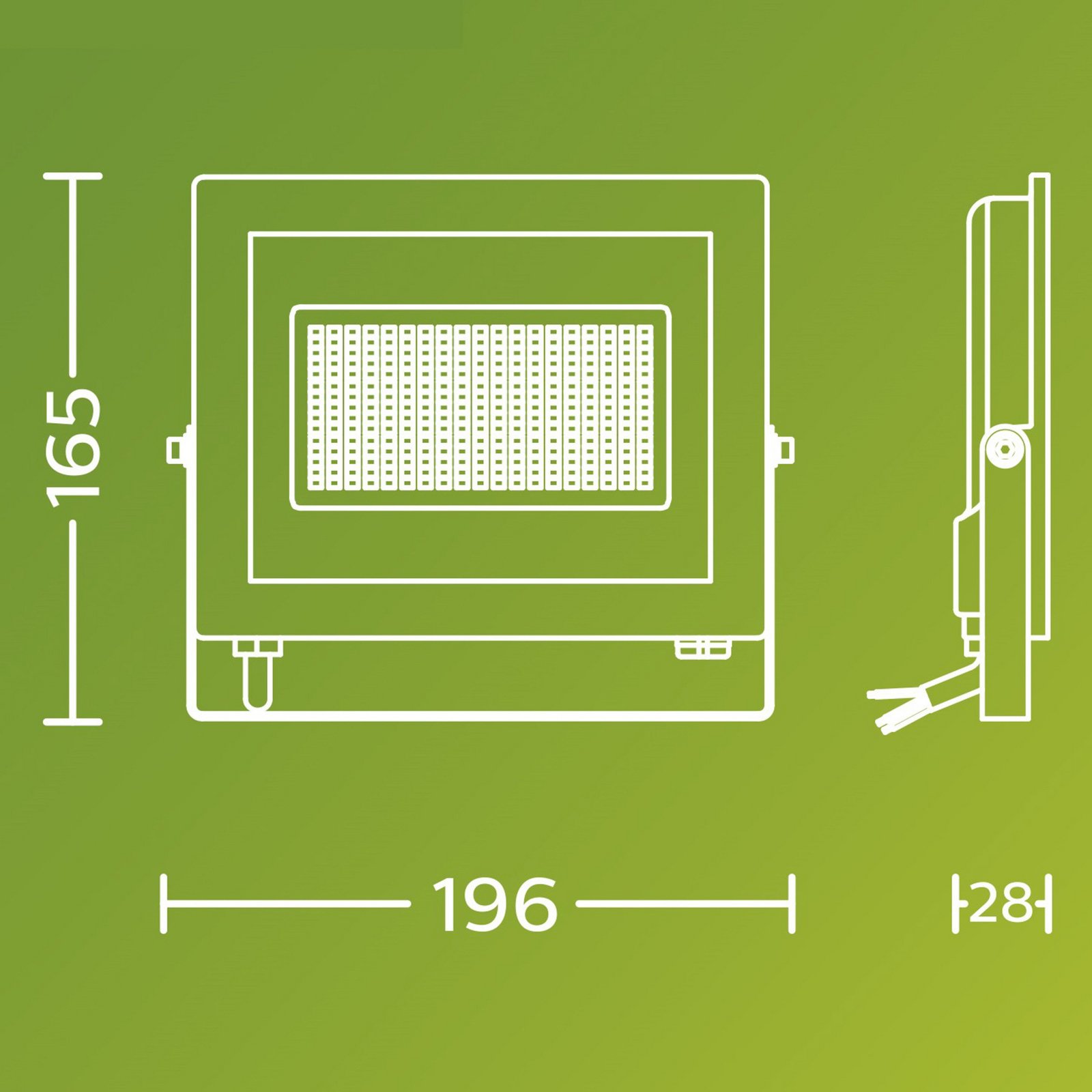 Philips LED-Außenstrahler Lois UE flood, 24 W, 5.000 K, IP65