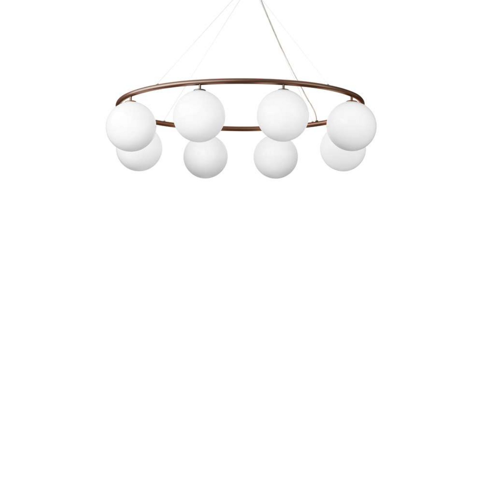 Miira 8 Oval Lampadario Dark Bronze/Opal - Nuura