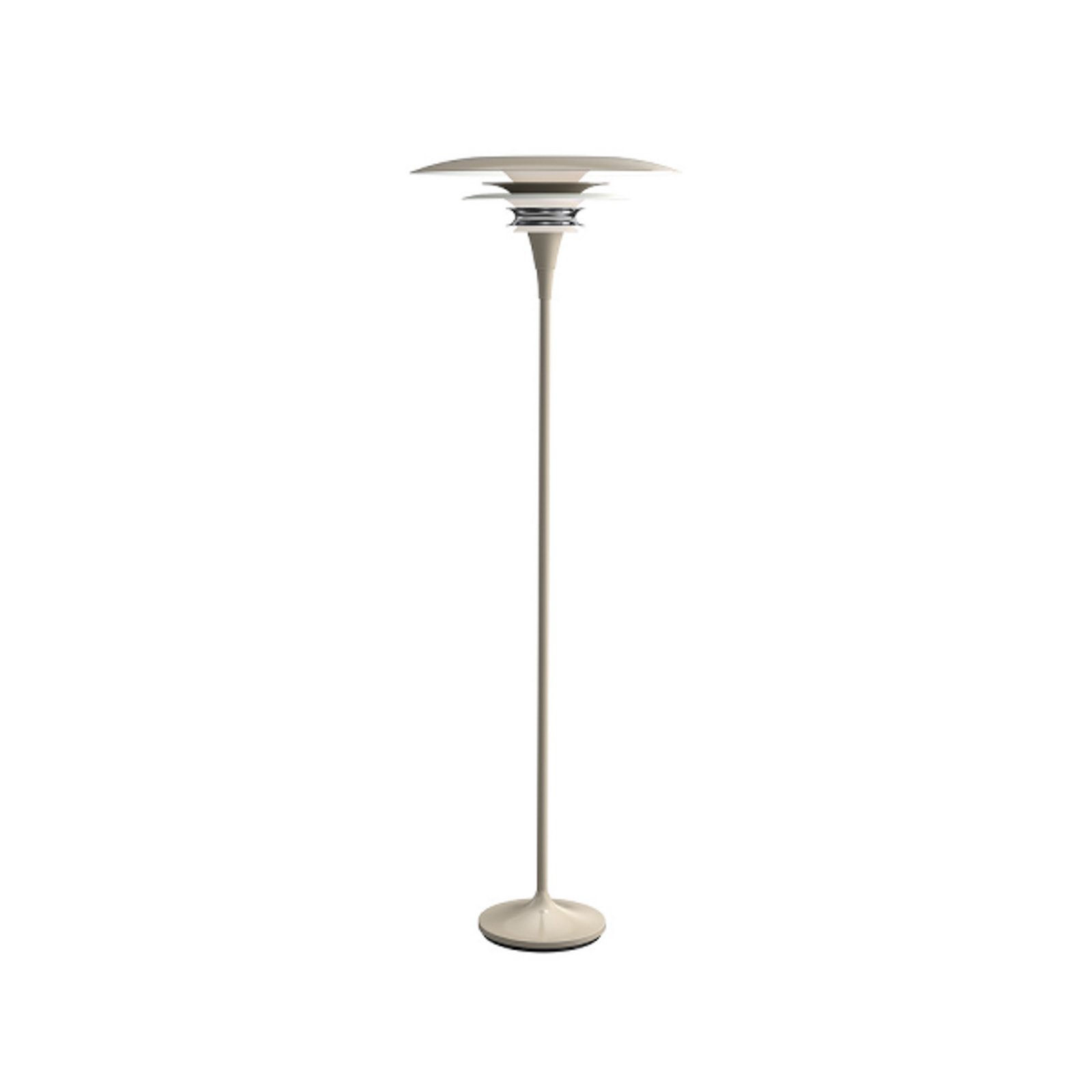 Diablo vloerlamp, hoogte 149 cm, greige, metaal, E27 - Belid Diablo vloerlamp, hoogte 149 cm, greige, metaal, E27 - Belid