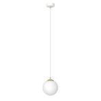 Royal pendant light, opal white/white, glass, E14