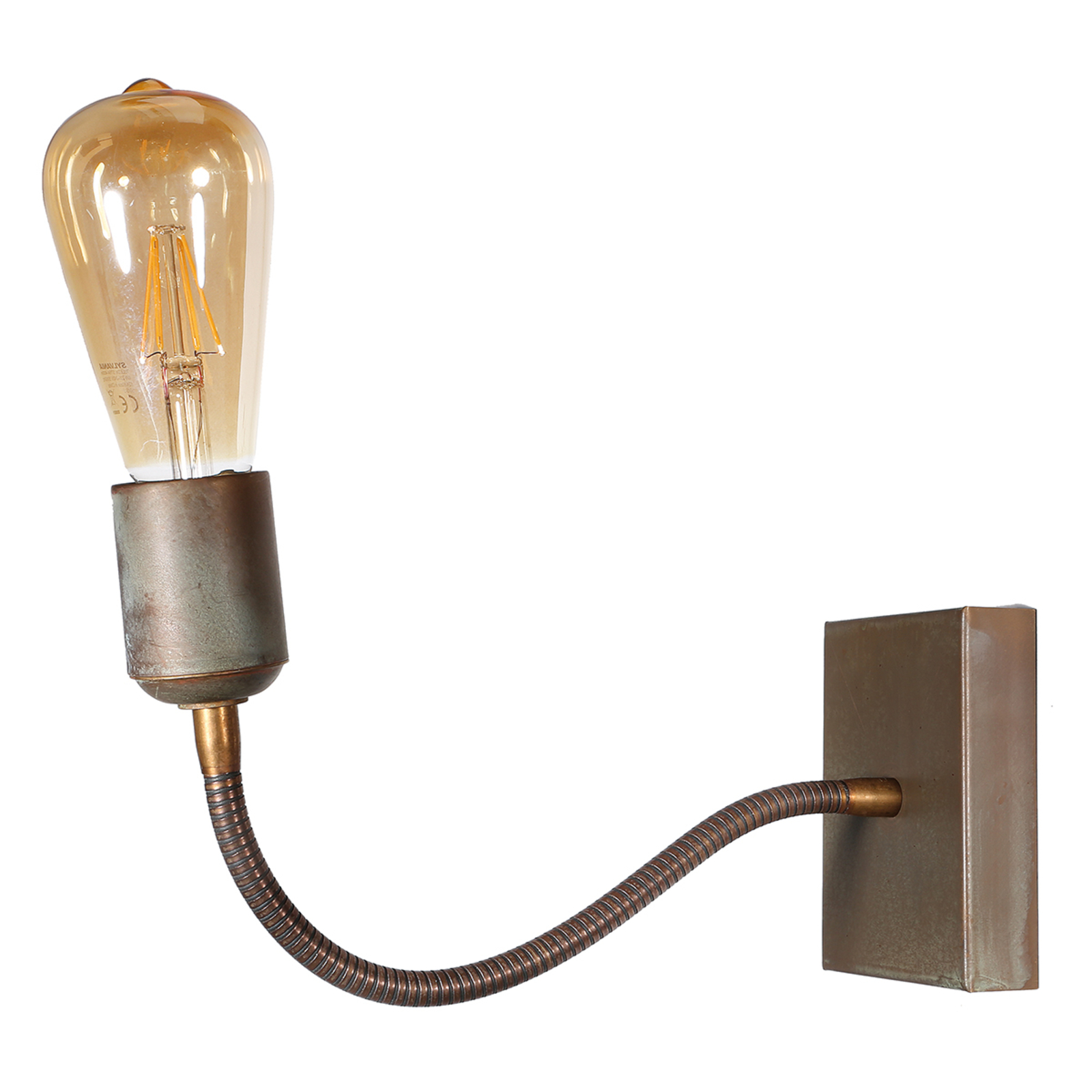 With flexible arm - Orio wall lamp made of Mite