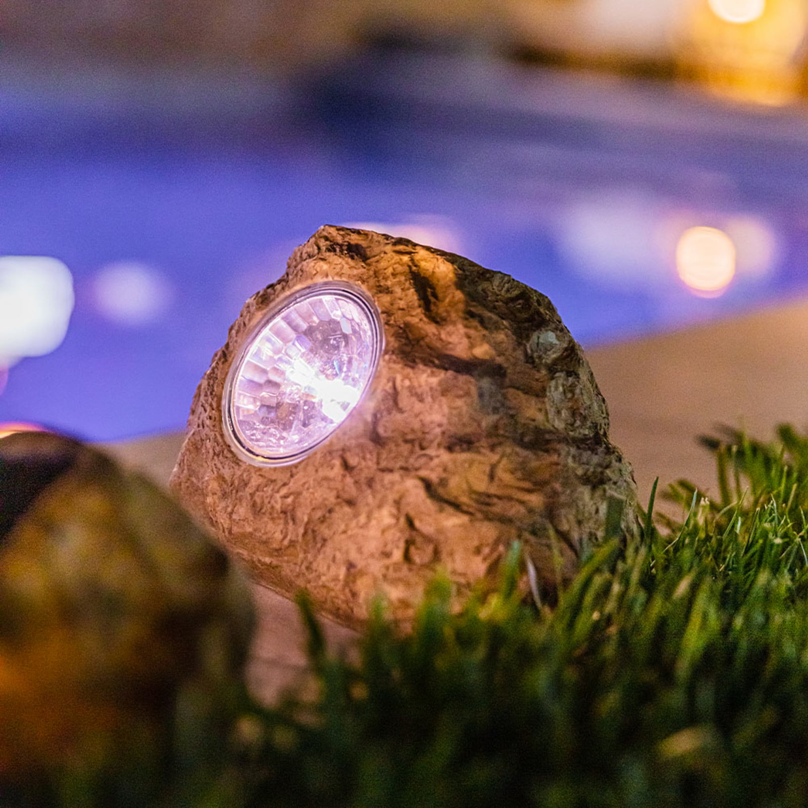 Rocky Brown LED-es napelemes díszlámpa, barna, 3 darabos készlet, műanyag Rocky Brown LED-es napelemes díszlámpa, barna, 3 darabos készlet, műanyag