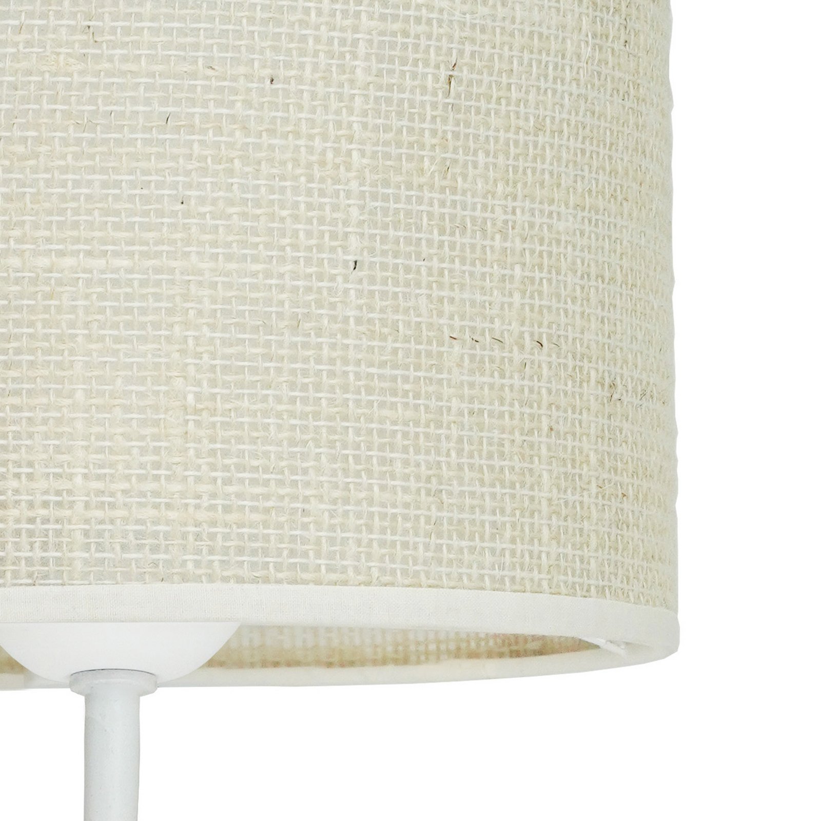 Wandleuchte Roller, Jute, weiß/beige, Leselicht