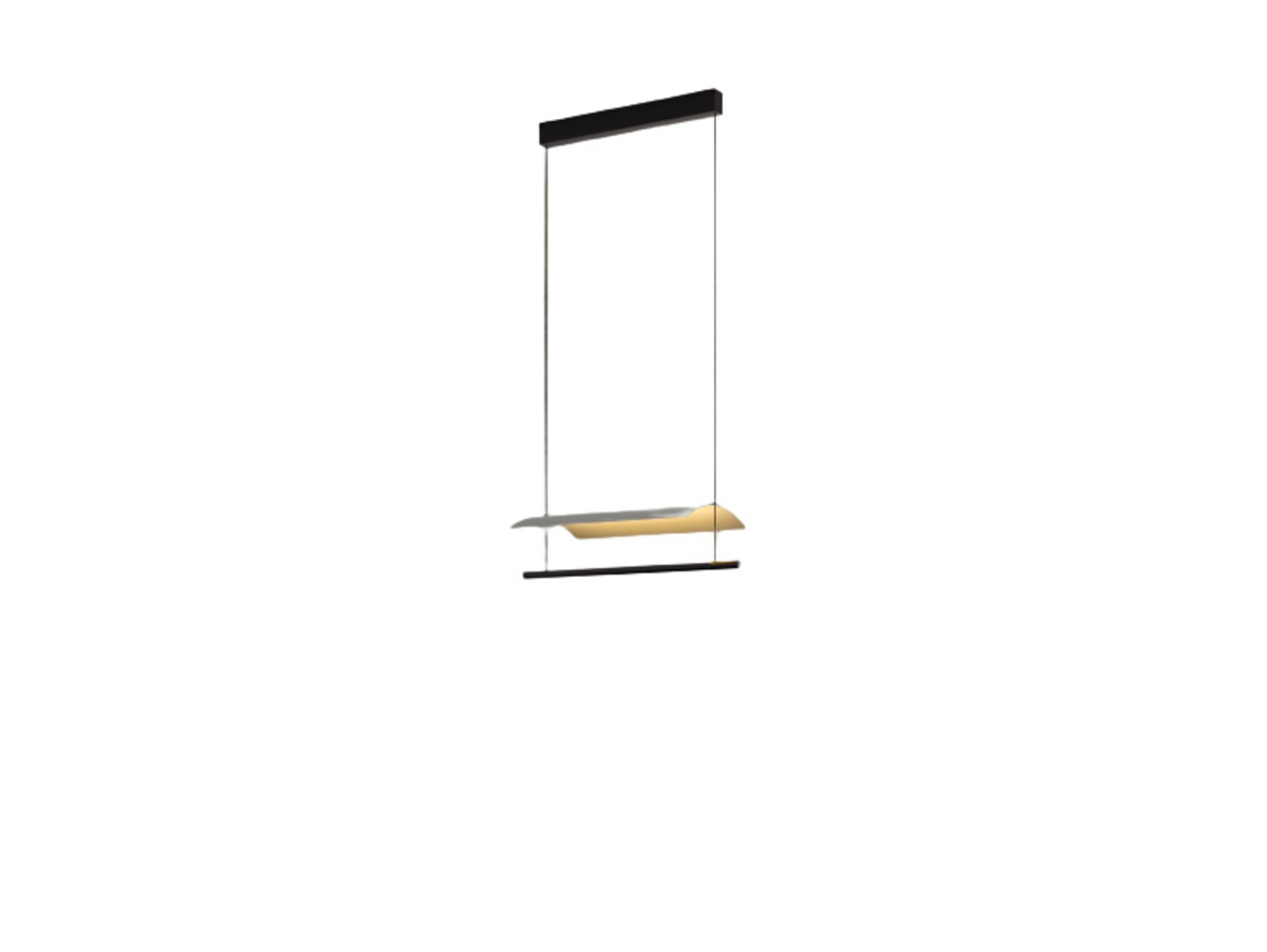 Lámina 45 Suspension White/Black - Santa & Cole