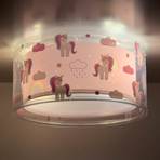 Dalber Unicorns plafondlamp eenhoornmotief 1-lamps
