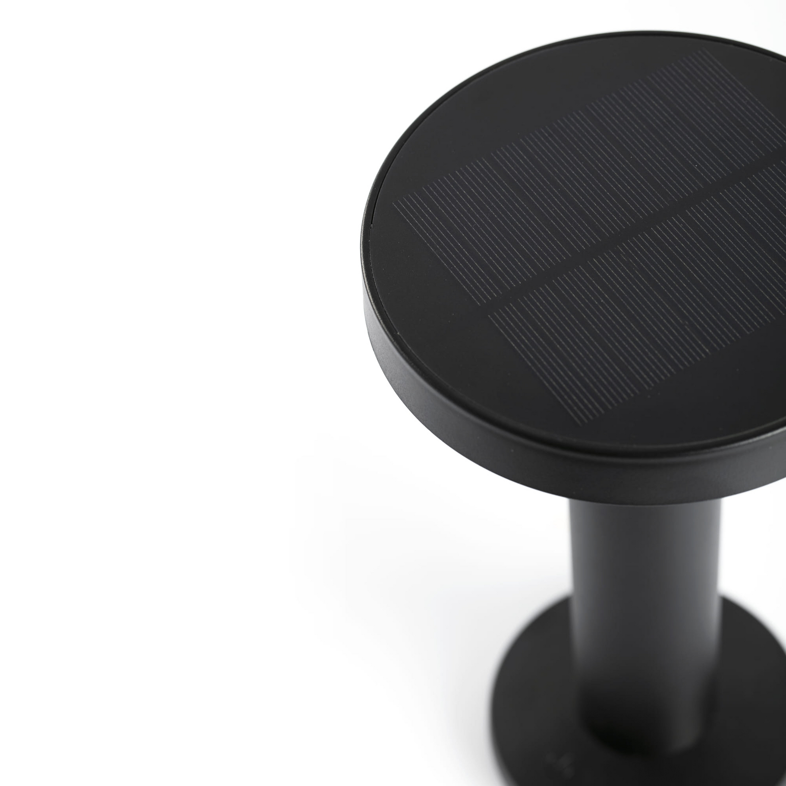 Lampe à poser LED solaire Cairo, noir, plastique, IP44, 21 cm