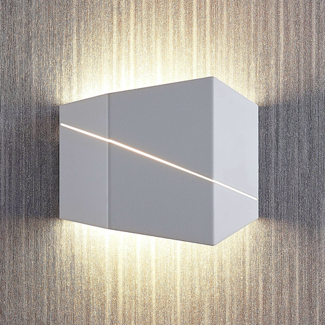 Applique LED Nikolae, 18 cm, bianca