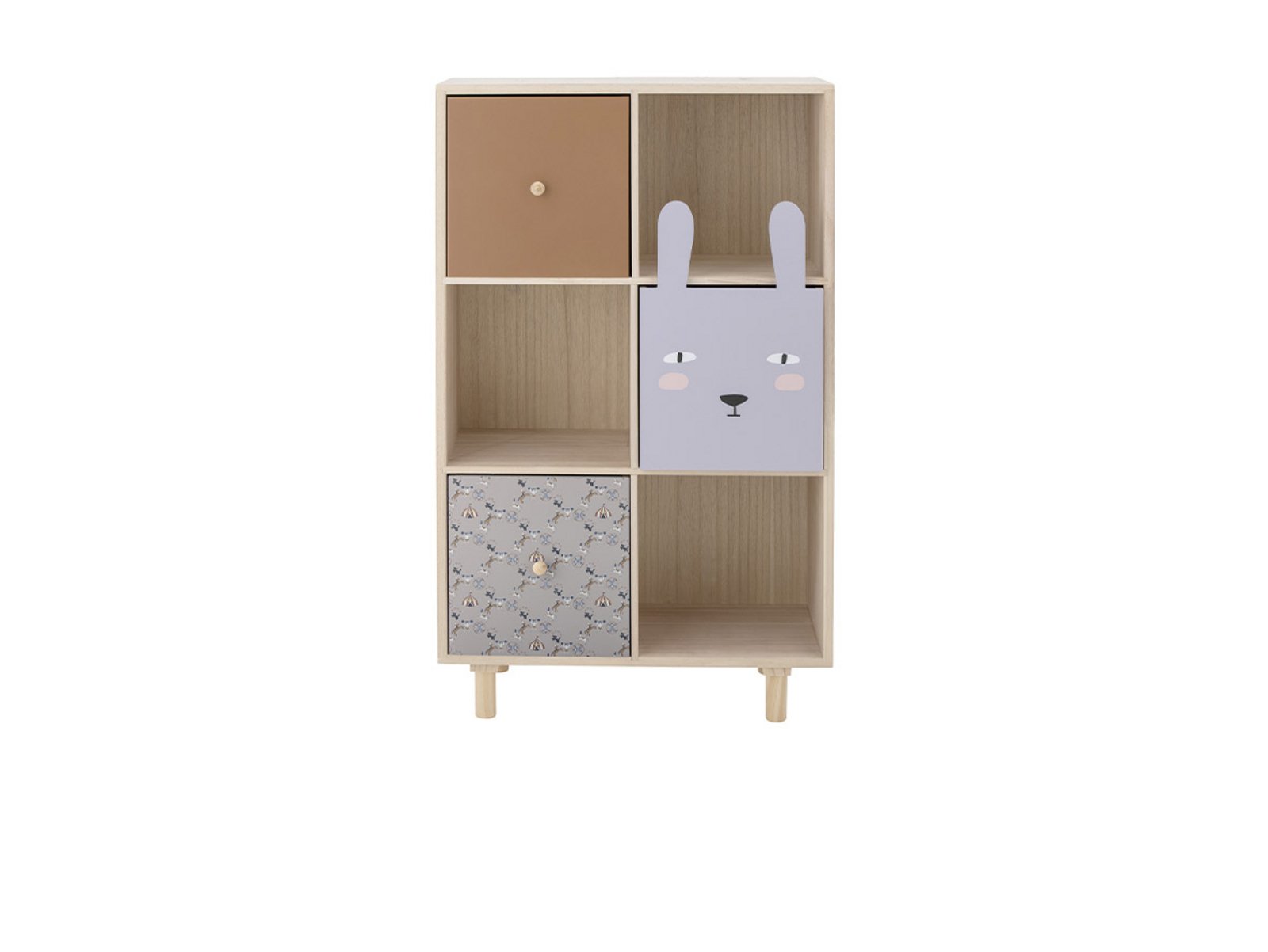 Calle Shelving Unit w/Drawers L55 Paulownia Nature - Bloomingville