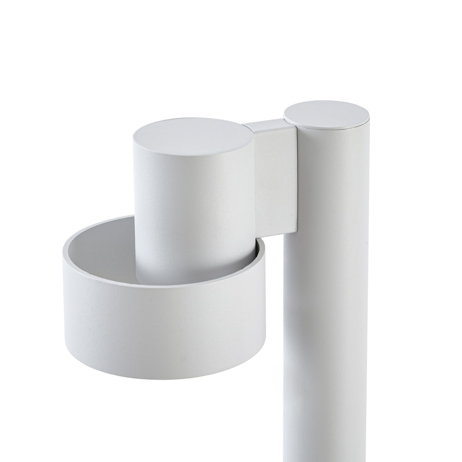 Elune LED-väglampa, grå, IP44, höjd 77 cm – Lucande