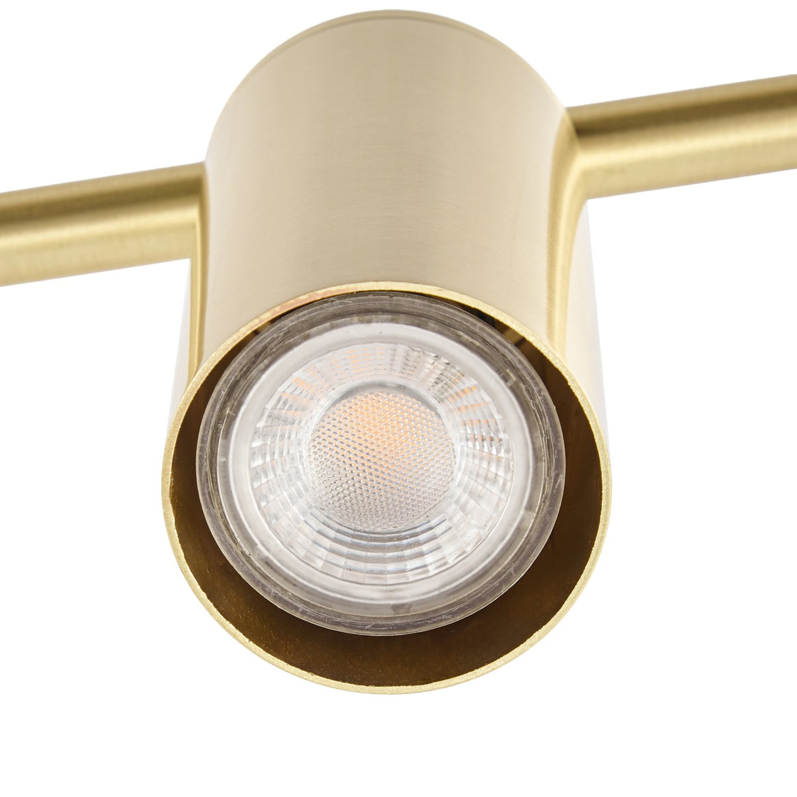 Plafonnier Marilou, à 4 lampes, laiton, Ø 70 cm - Lindby