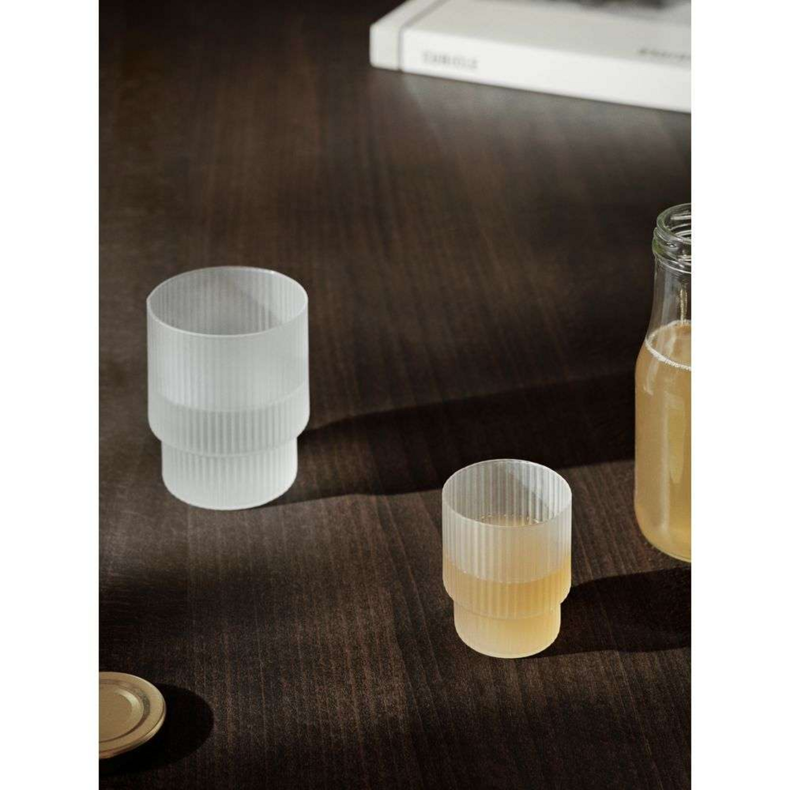 Ripple Small Glasses 4 pcs. Frosted - ferm LIVING