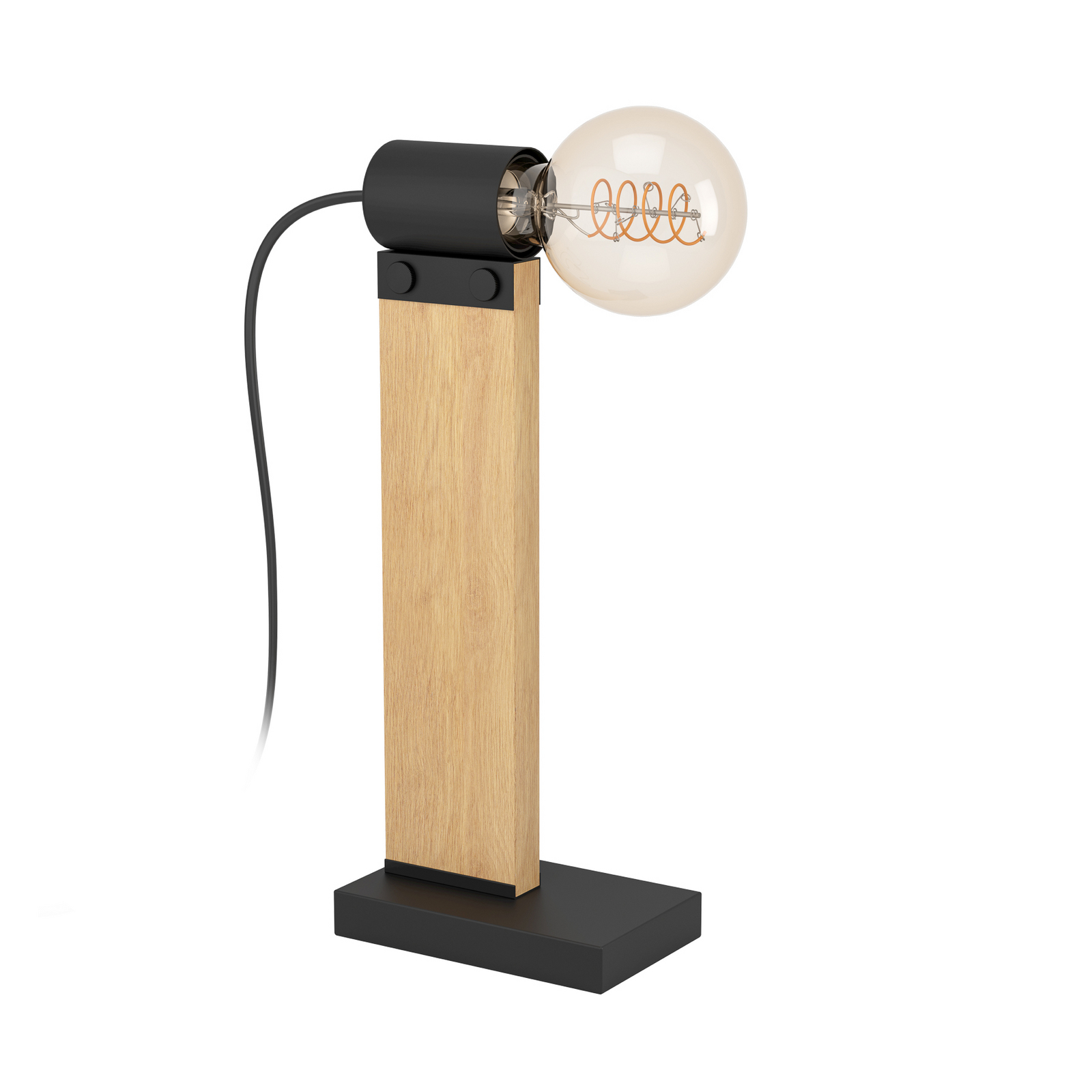 Namizna svetilka EGLO Bailrigg iz lesa