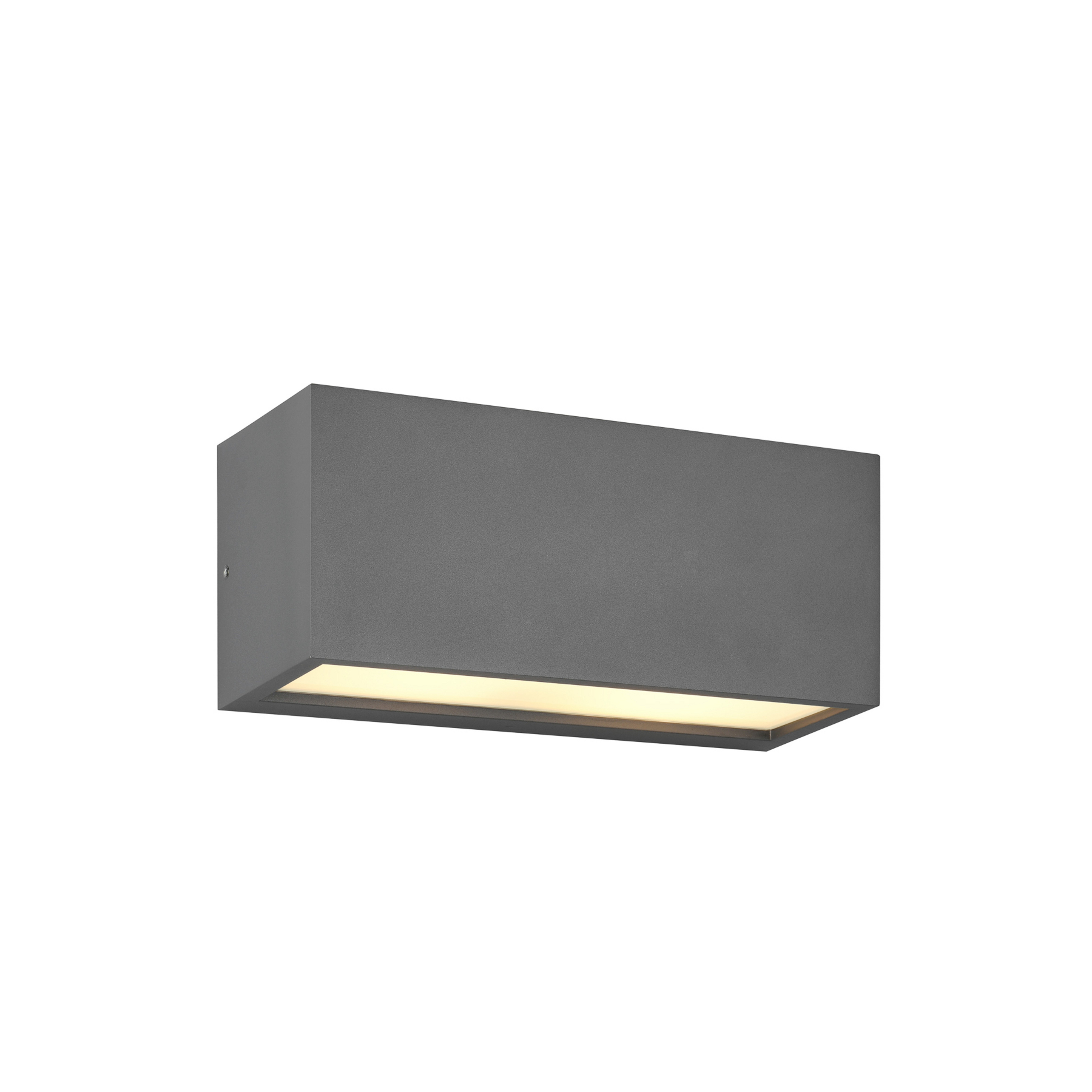 Außenwandleuchte Mayenne, anthrazit, Up- & Downlight, eckig