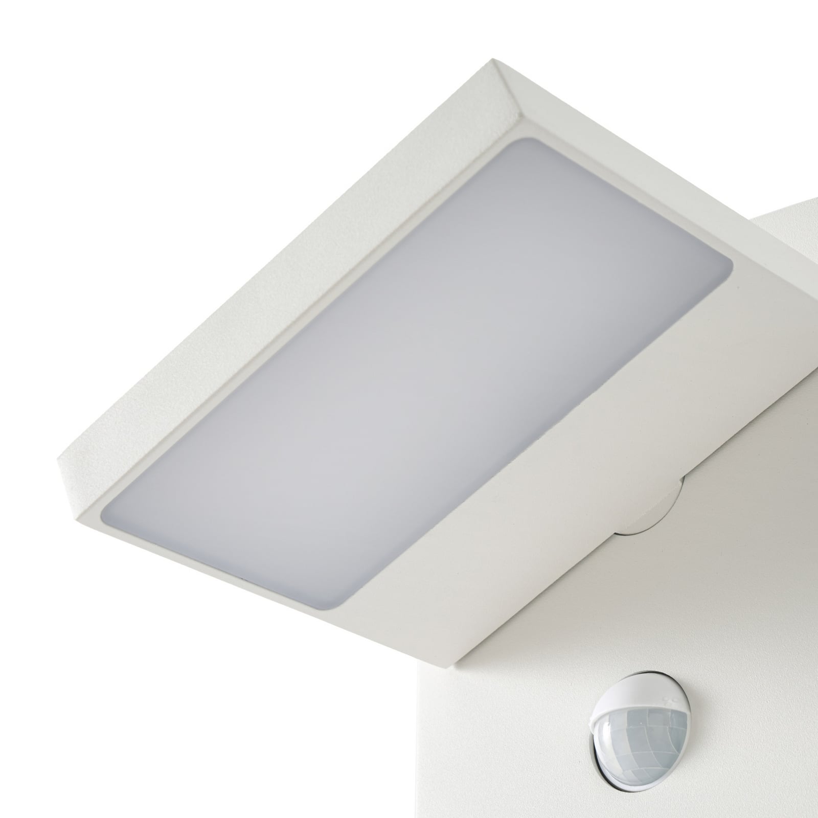 Silvan LED-Wegeleuchte, Sensor, IP54, weiß, 100 cm, Aluminium - Lucande