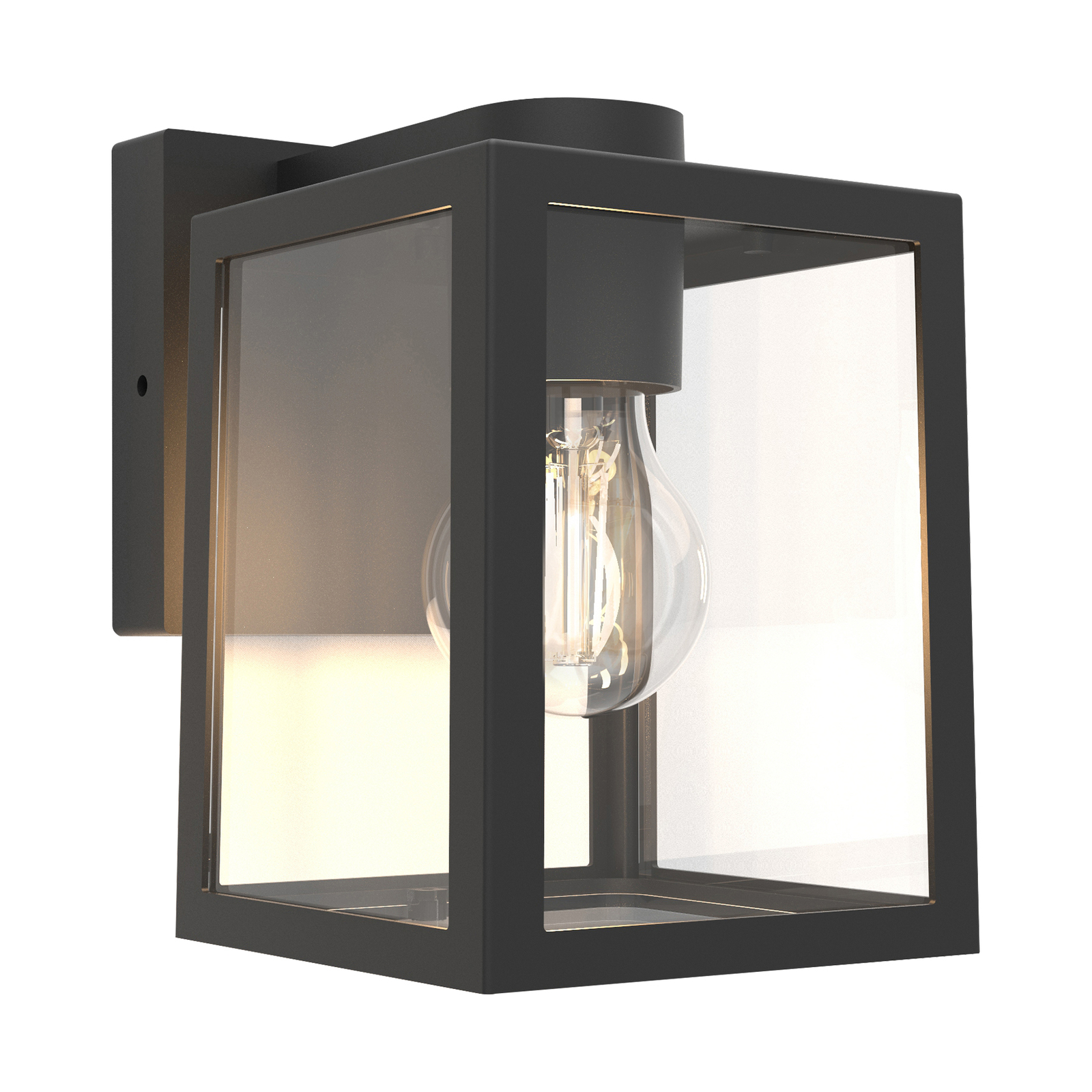 Shiva outdoor wall light lantern with clear glass