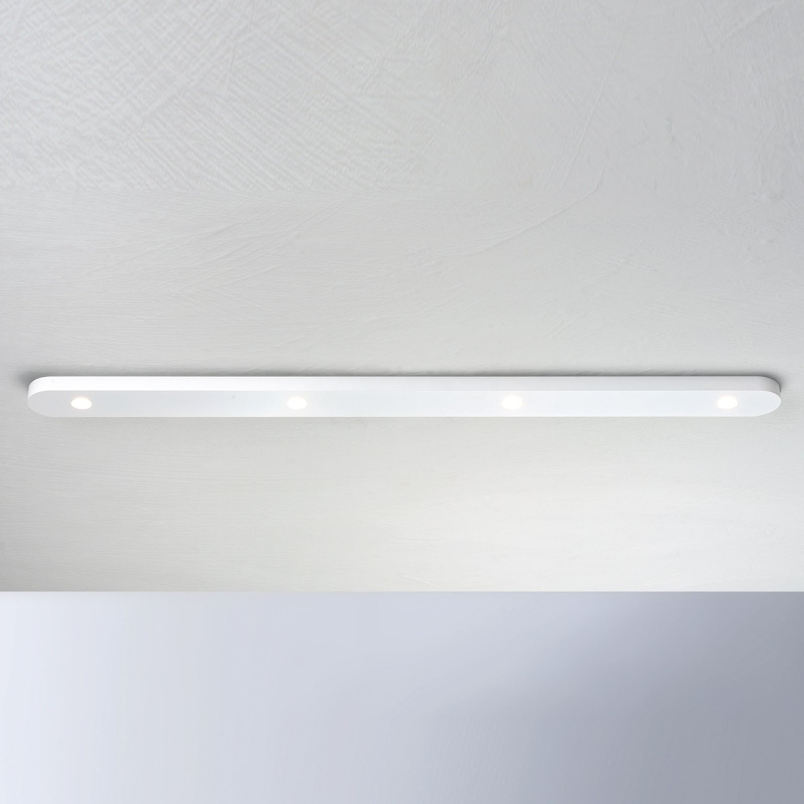 Bopp Close LED ceiling light, 4-bulb, white