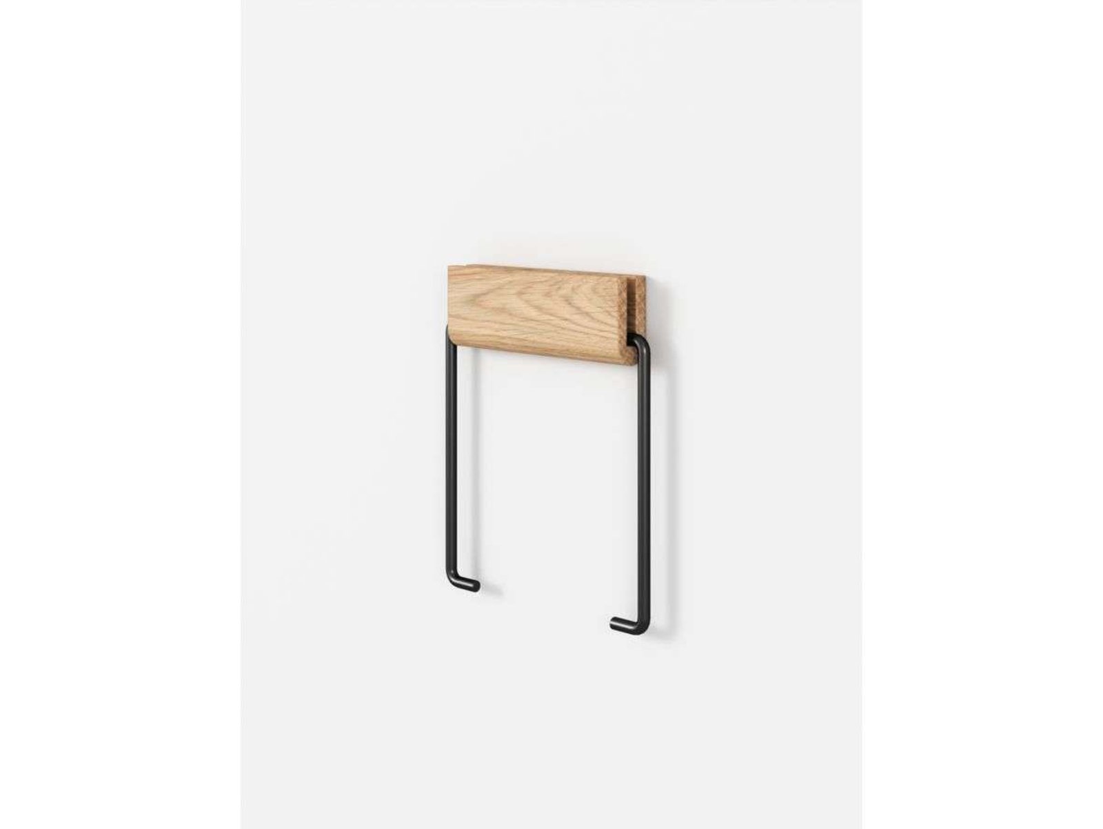 Toilet Roll Holder Oak/Black - Moebe