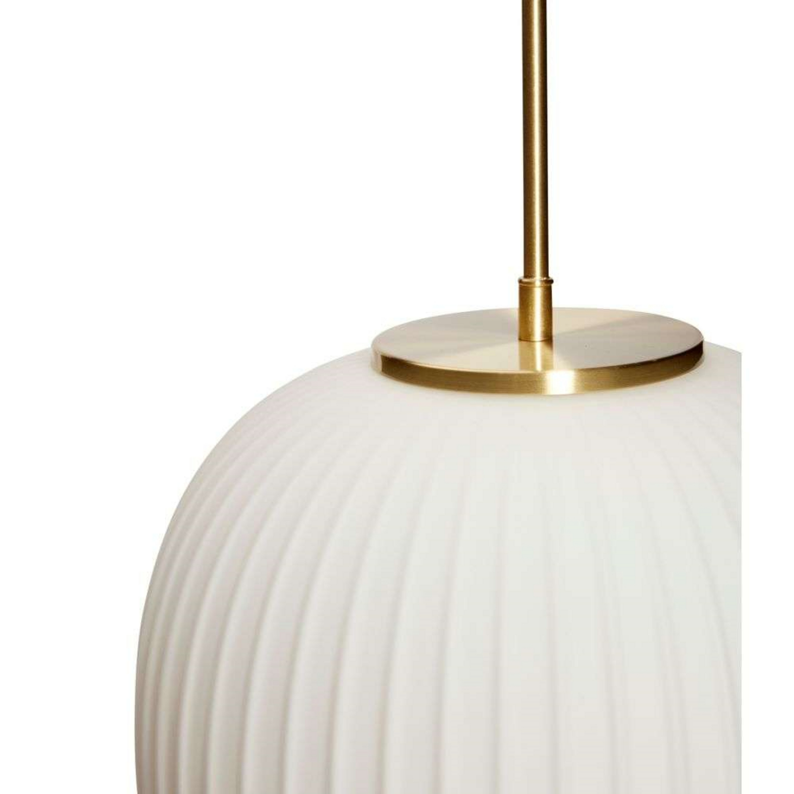 Serene Závěsná Lampa Ø42 Opal/Brass - Hübsch