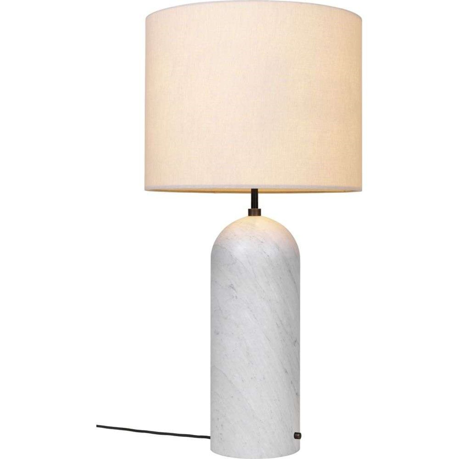 Gravity XL Low Lampadar White Marble/Canvas - GUBI