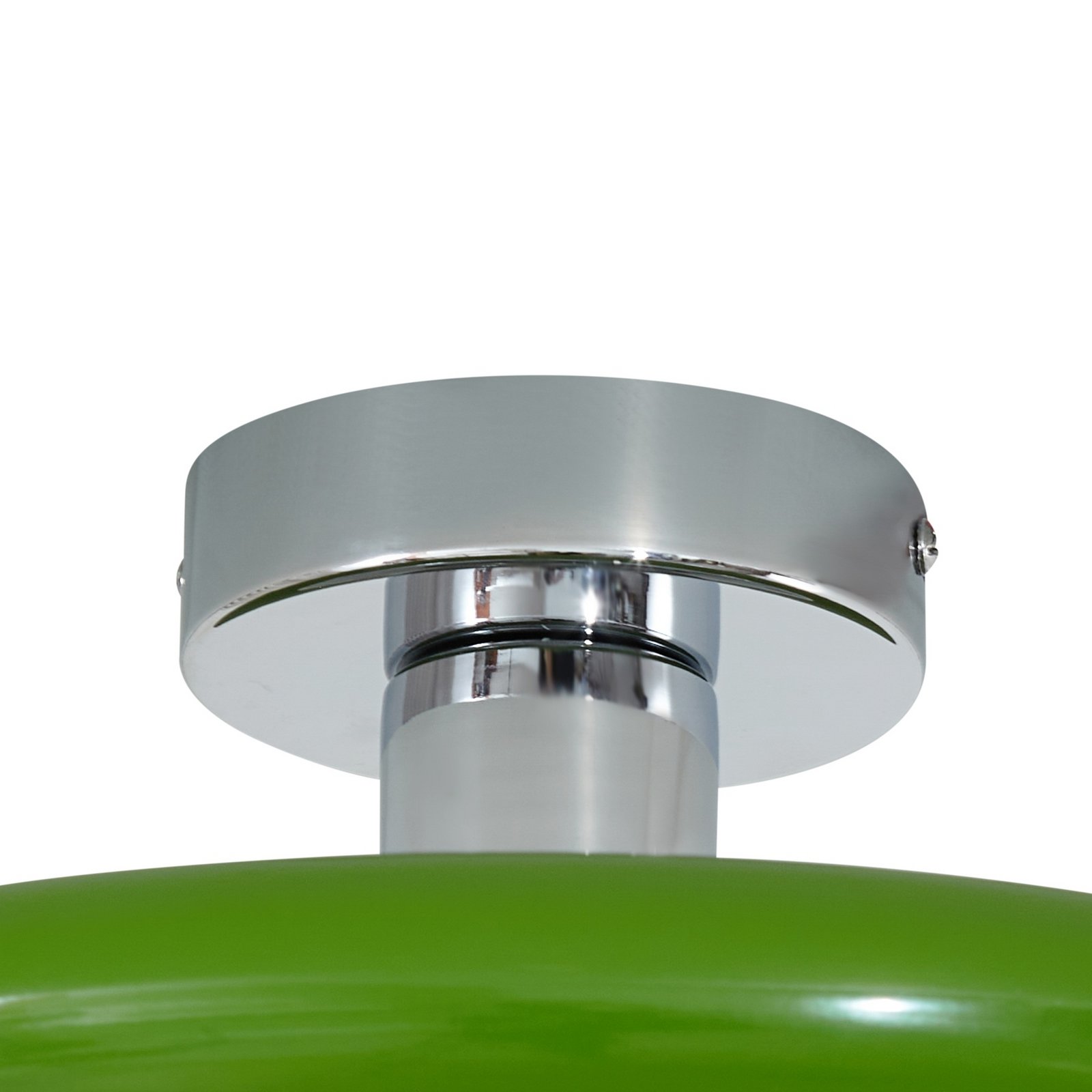 Branford stropní světlo, retro, Ø 35 cm, zelená, kov - Lindby