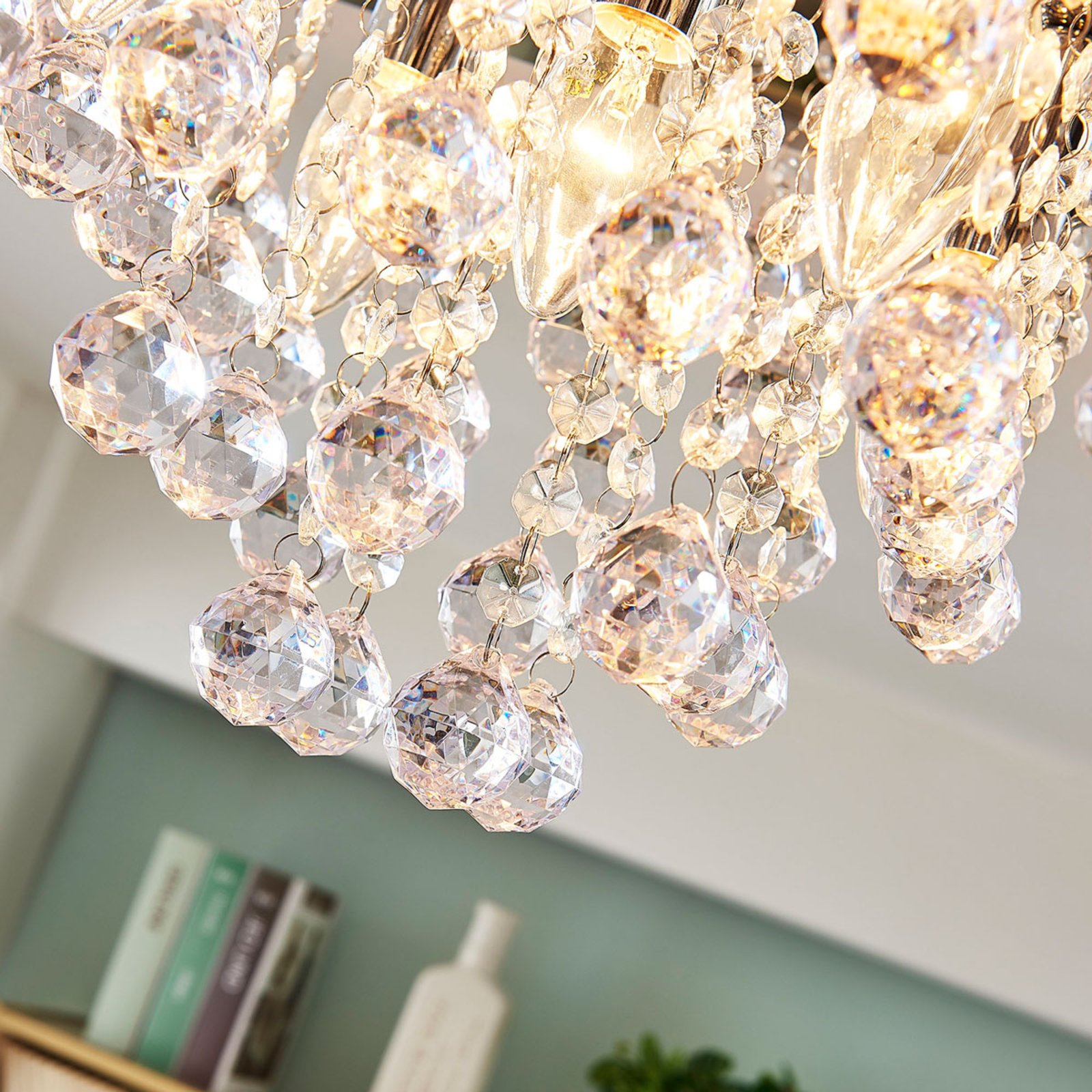 Annica Square Kattovalaisin Chrome/Clear - Lindby
