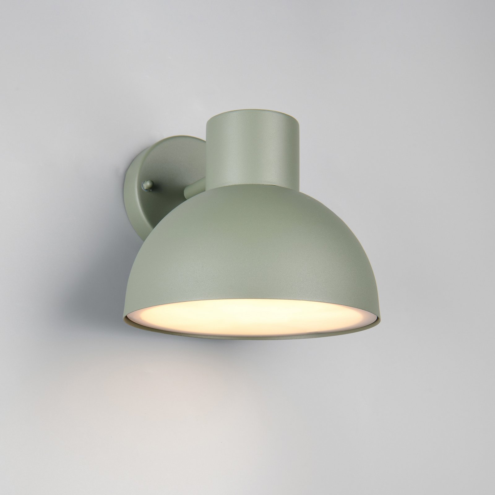 Elbe outdoor wall light, green, die-cast aluminium, E27