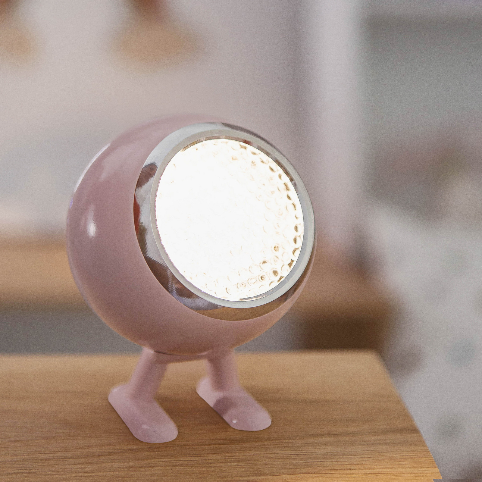 Norbitt 3.0 LED rechargeable desk lamp, pink, CCT - MR. WATTSON