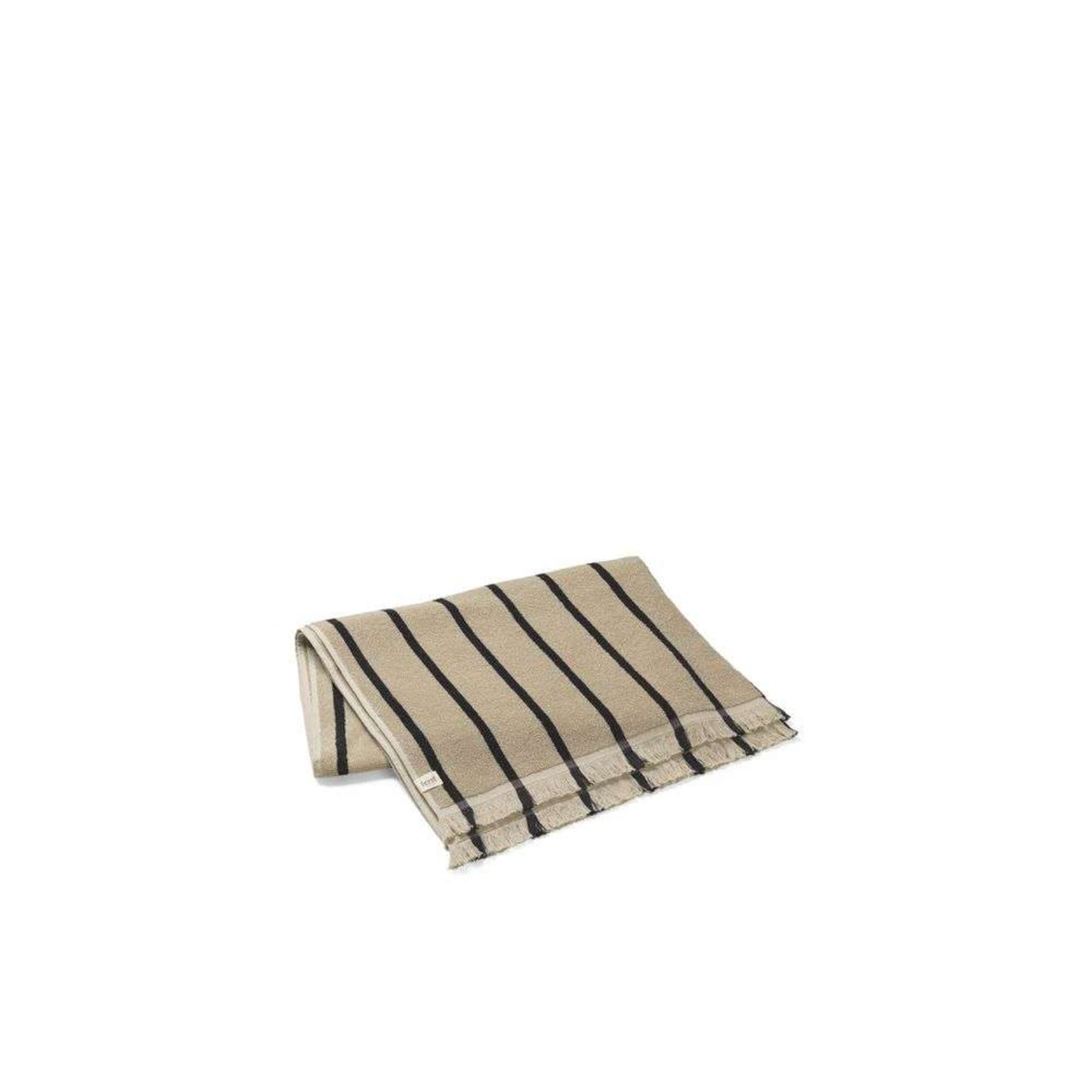 Alee Beach Towel Sand/Black - ferm LIVING