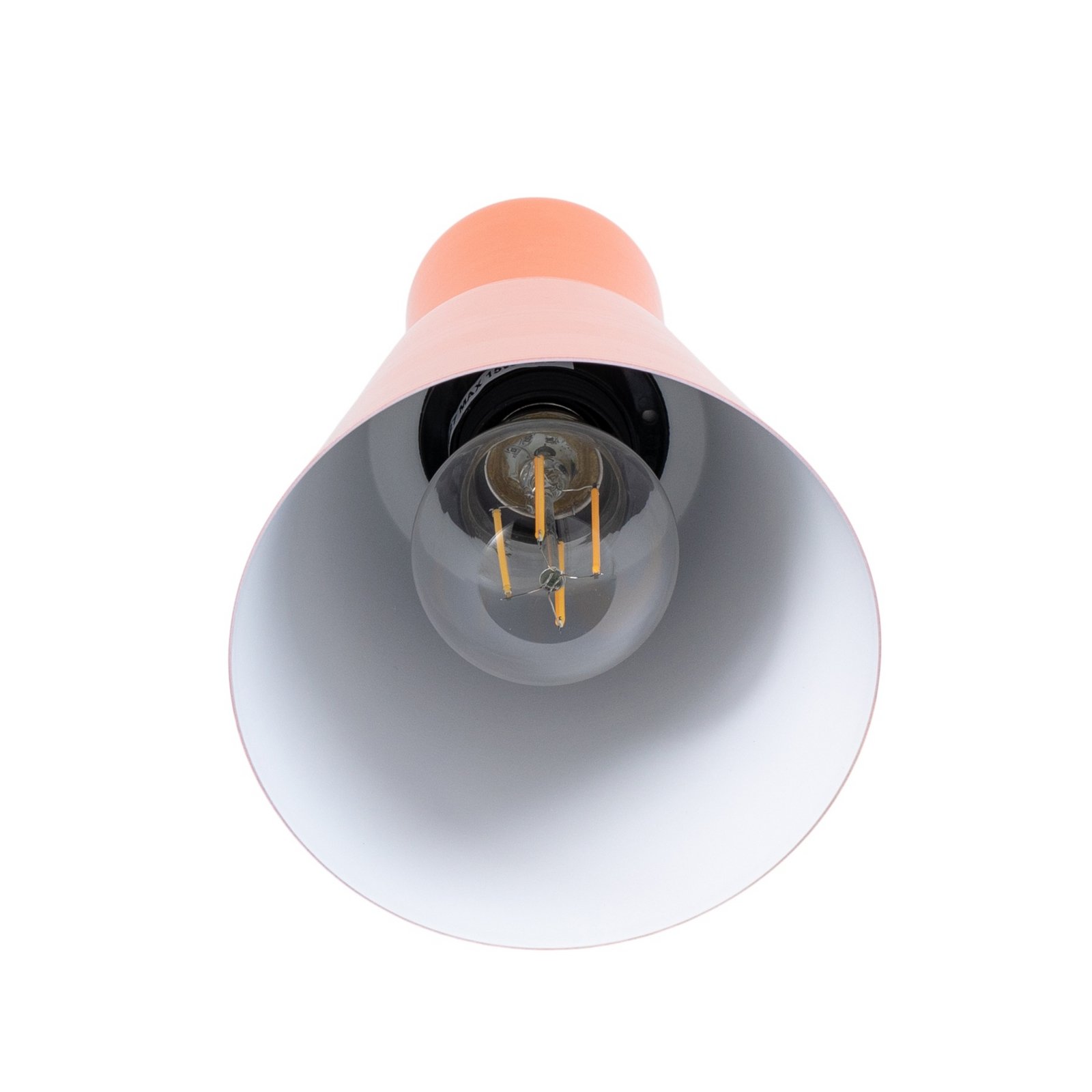 Riippuvalaisin Konikkem, oranssi, metalli, Ø 14 cm, E27 Riippuvalaisin Konikkem, oranssi, metalli, Ø 14 cm, E27