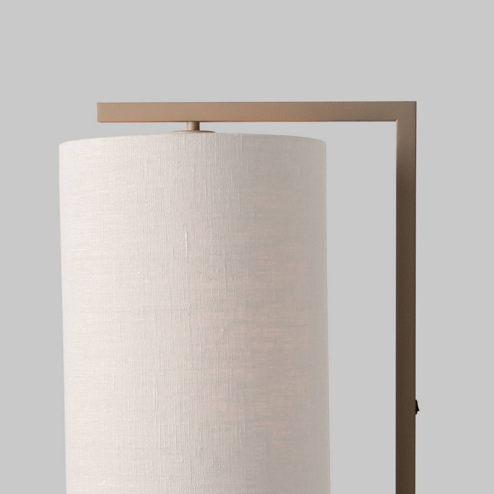 IT'S ABOUT ROMI lampa podłogowa Boston, Ø 25 cm, biała/piaskowa