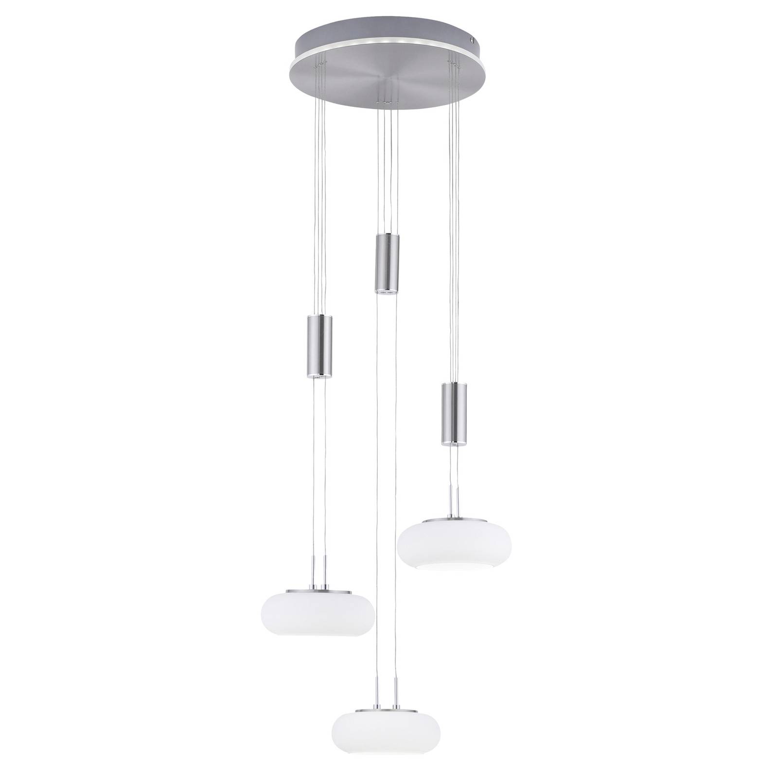 Paul Neuhaus Q-ETIENNE suspension LED 3 lampes