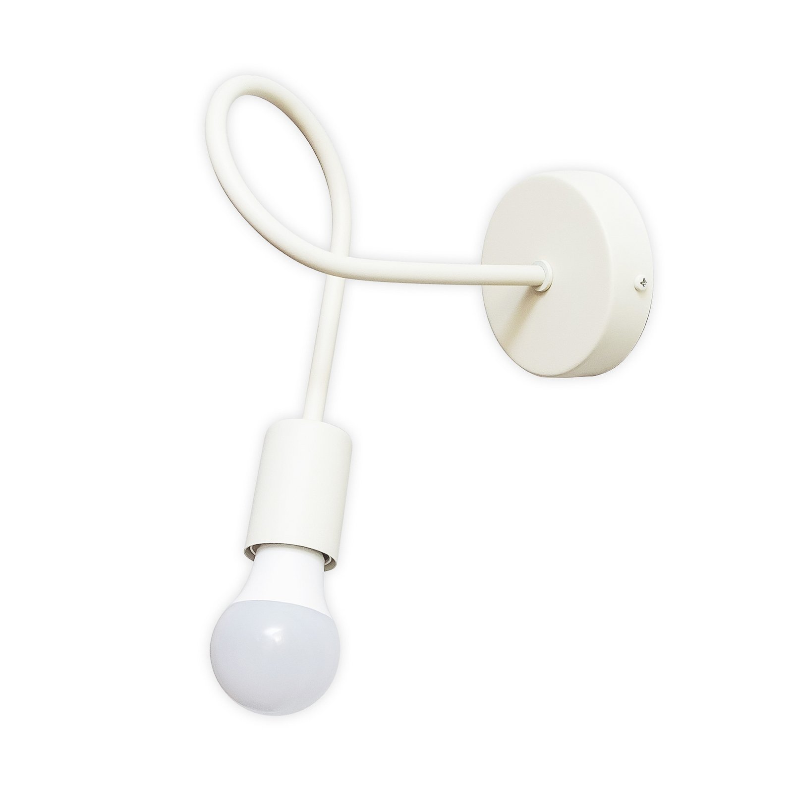 Oxford wall light, sand-coloured, metal, E27