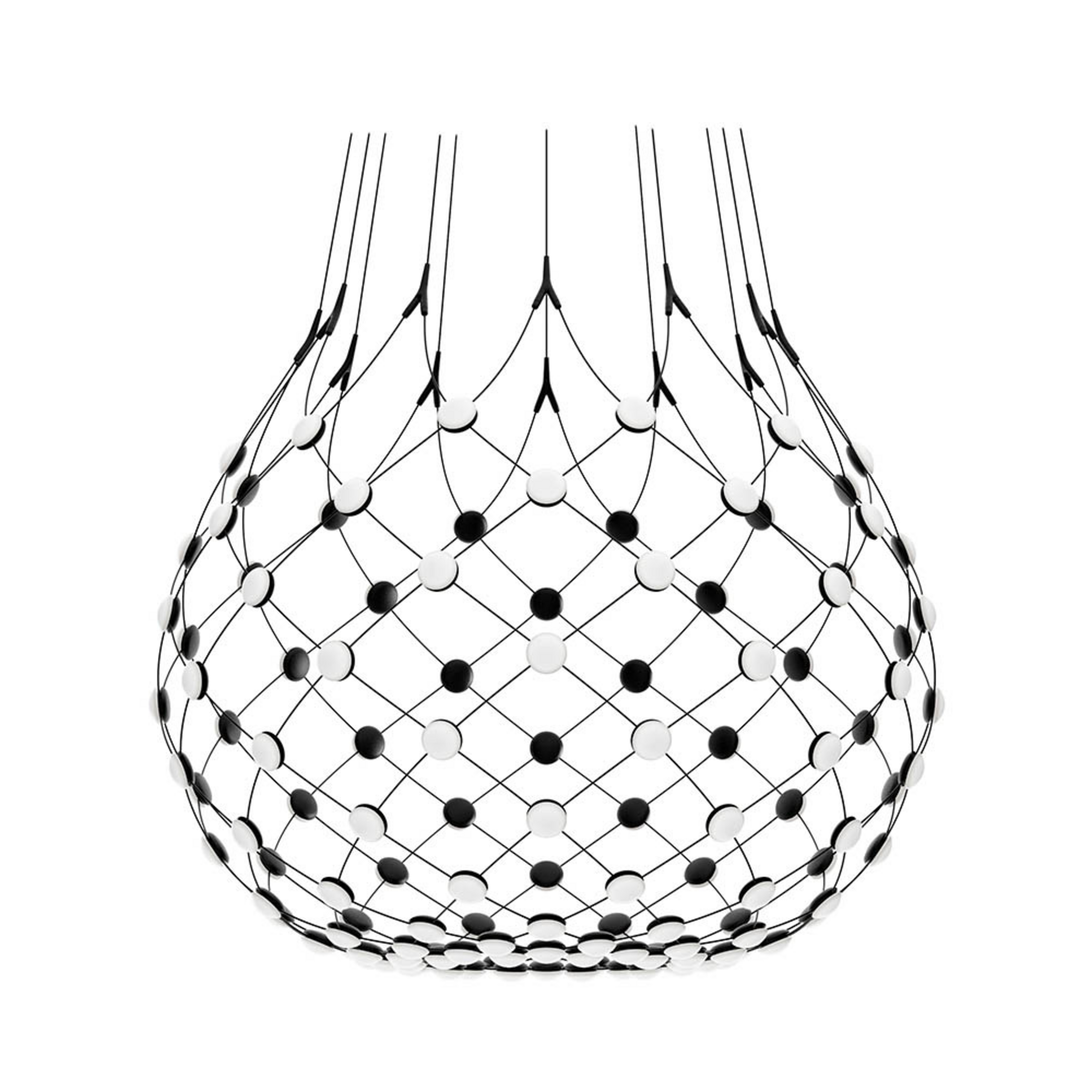 Mesh LED lógó lámpa, Ø 100 cm, fekete, okos - Luceplan