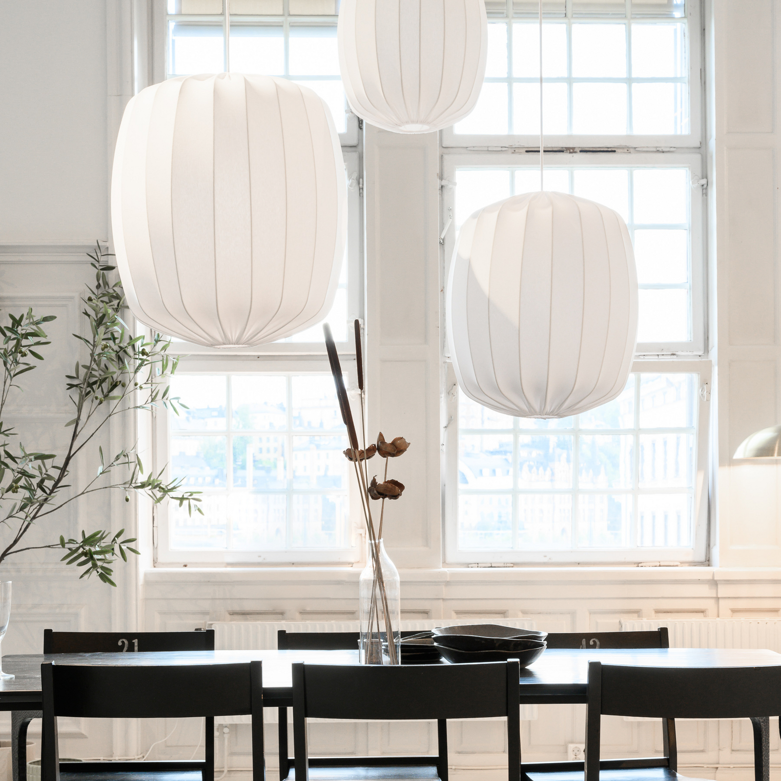 Prisma 35 Schirm Linen White - Watt & Veke Prisma 35 Schirm Linen White - Watt & Veke