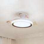 Philips LED-takvifte Bliss, gull/hvit, stillegående, CCT