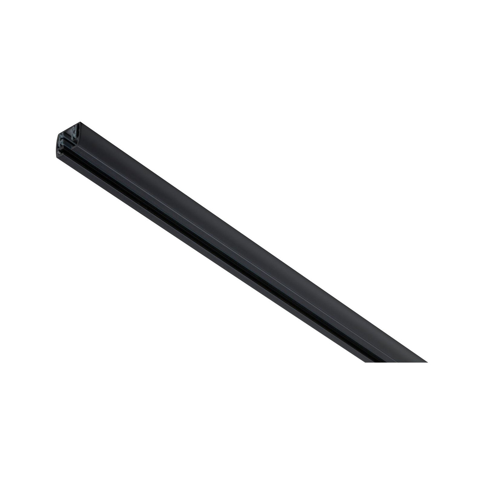 Paulmann URail-skena, svart matt, längd 150 cm aluminium